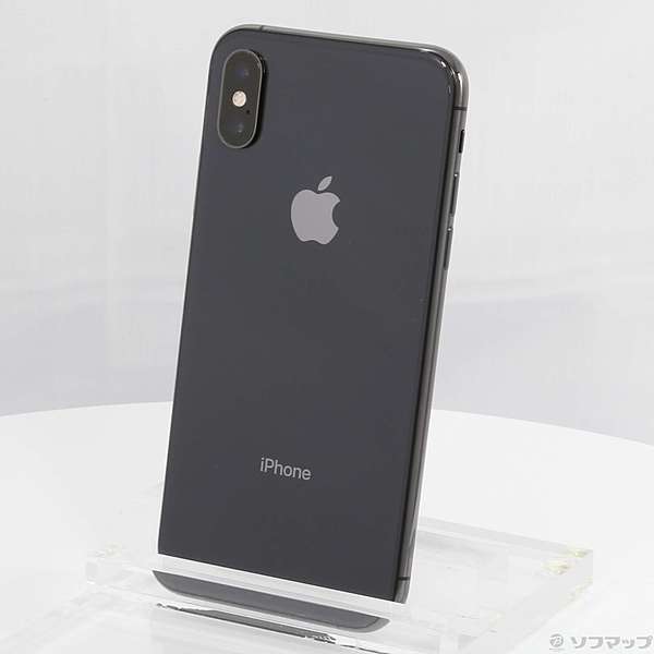 DU755 SIMフリー iPhoneXs スペースグレイ 256GB ジャンク ロックOFF-