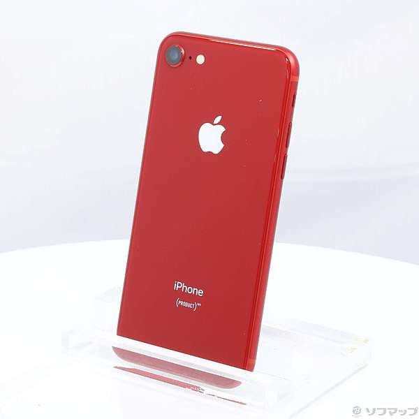 中古】iPhone8 64GB プロダクトレッド MRRY2J／A docomoロック解除SIM