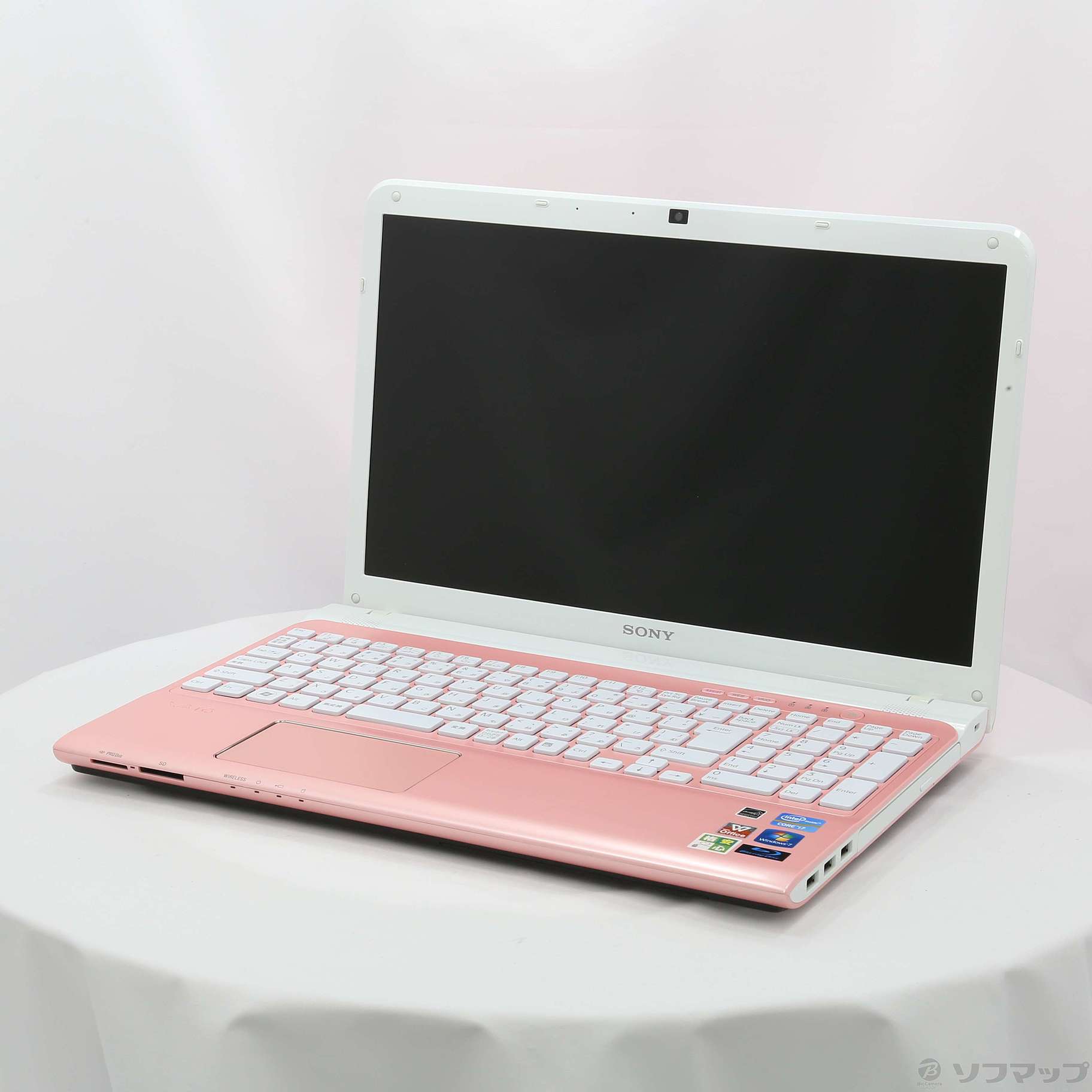 中古】格安安心パソコン VAIO E15 SVE15119FJP ピンク 〔Windows 10