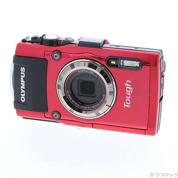 OLYMPUS デジタルカメラ Tough TG-5 レッド 1200万画素CMOS F2.0 15m