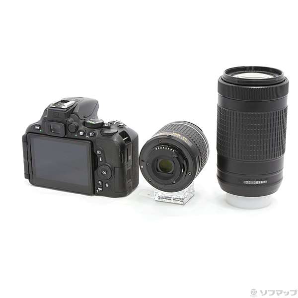 中古】NIKON D5600 ダブルズームキット ブラック (2416万画素／SDXC