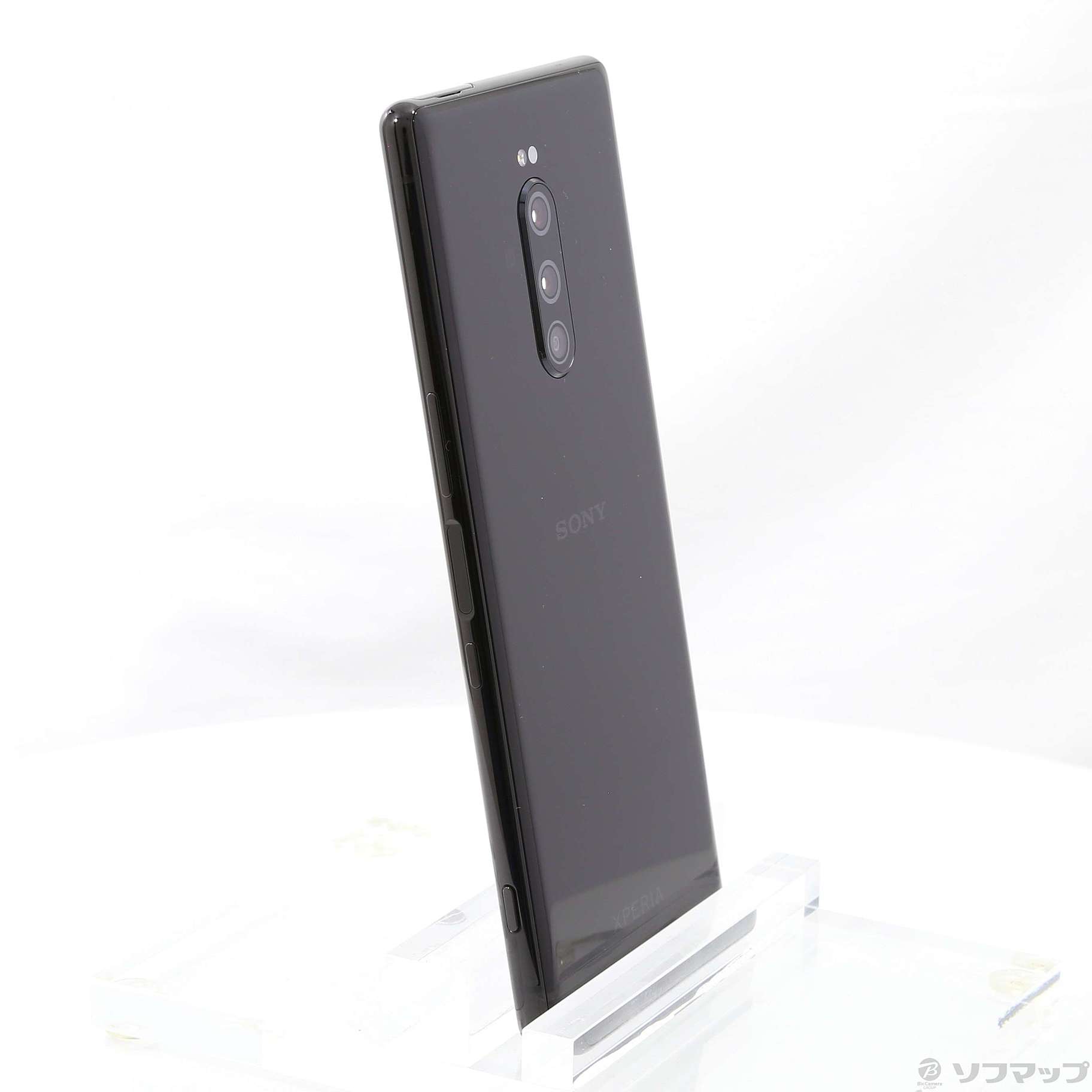 中古】Xperia 1 64GB ブラック 802SO SoftBankロック解除SIMフリー