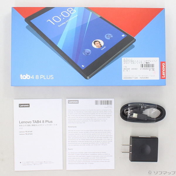 中古】Lenovo TAB4 8 Plus 64GB スパークリングホワイト ZA2E0135JP Wi