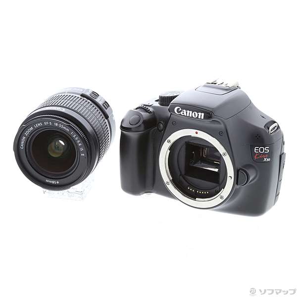 Canon デジタル一眼レフカメラ EOS Kiss X50 レンズキット EF-S18-55mm F3.5-5.6 IS II付属 ブラッ 