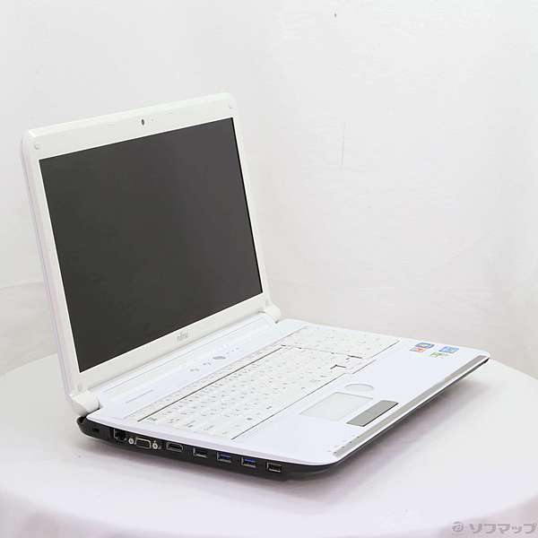 富士通 メモリ4GB HDD320GB ノートパソコン/wifi/アーバンホワイト