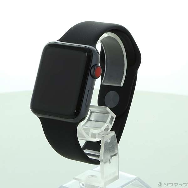 中古】Apple Watch Series 3 GPS + Cellular 42mm スペースグレイ 