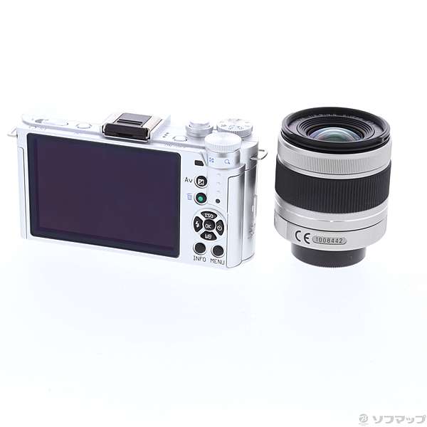 中古】PENTAX Q-S1 ブライトシルバー×バーガンディー ズームレンズ