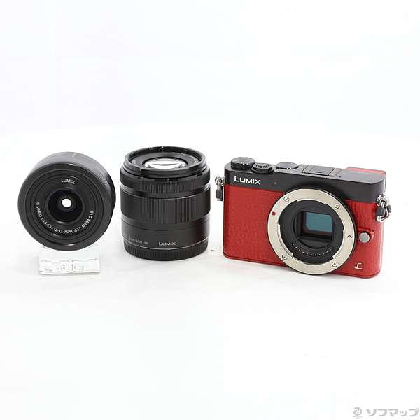 中古】DMC-GM5W レッド ダブルズームキット 海外モデル [2133025494757