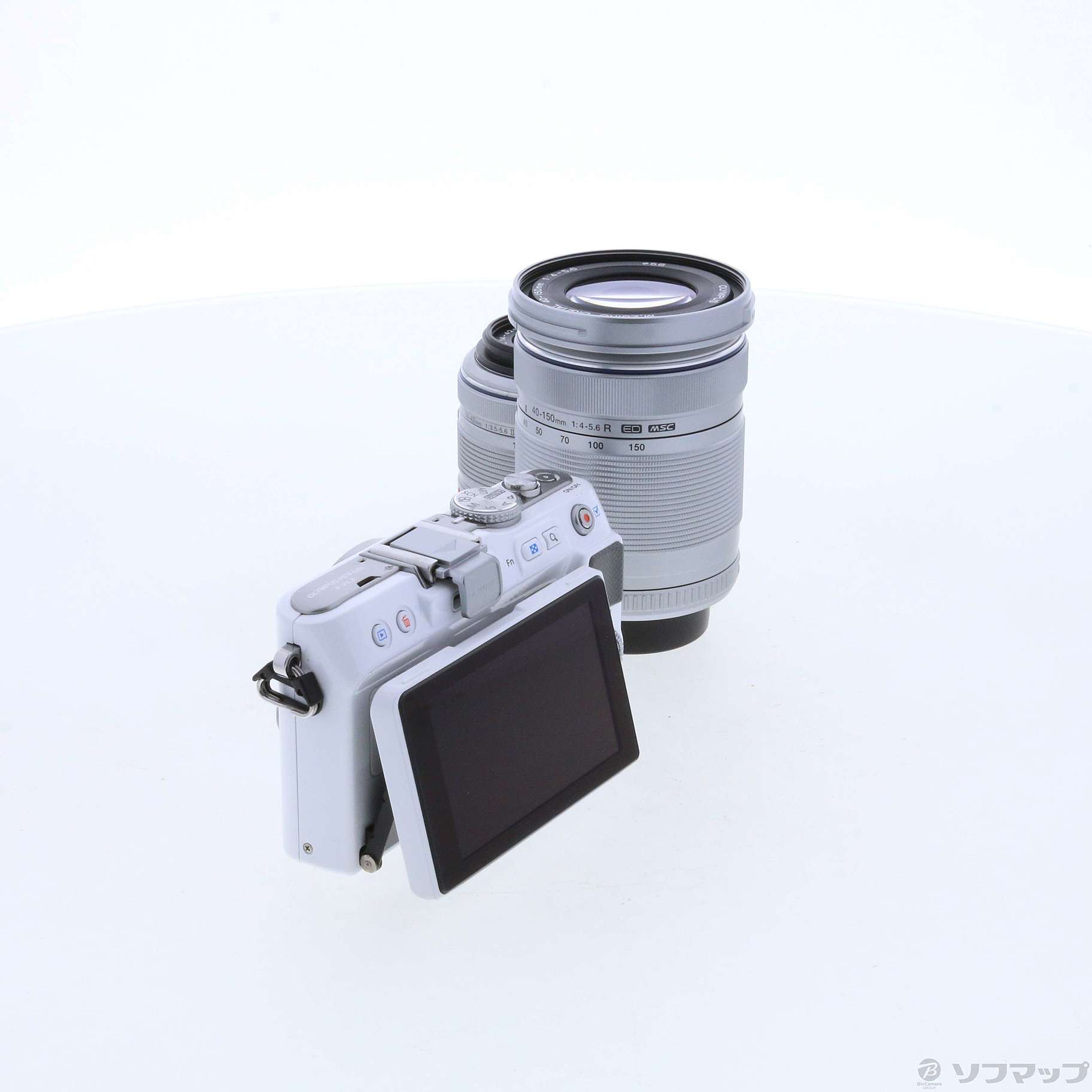 中古】PEN Lite E-PL3 ダブルレンズキット (ホワイト) (1230万画素 