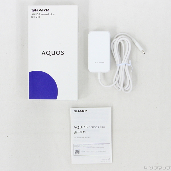 中古】AQUOS sense3 plus 128GB ムーンブルー SH-M11 SIMフリー