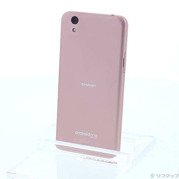 SHARP AndroidOne S3 ピンクスマートフォン本体