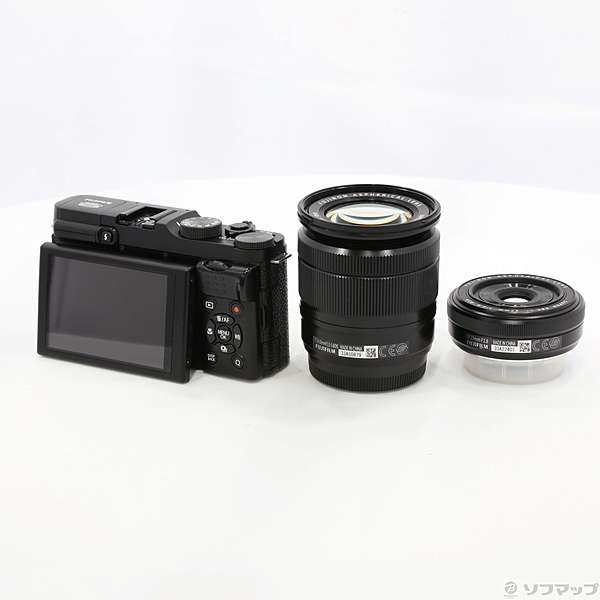 中古】FUJIFILM X-M1 16-50mm／27mm ダブルレンズキット ブラック
