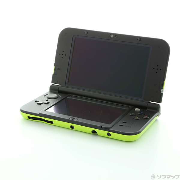 訳あり New NINTENDO 3DS LL/Newニンテンドー3DS LL ライム×ブラック 