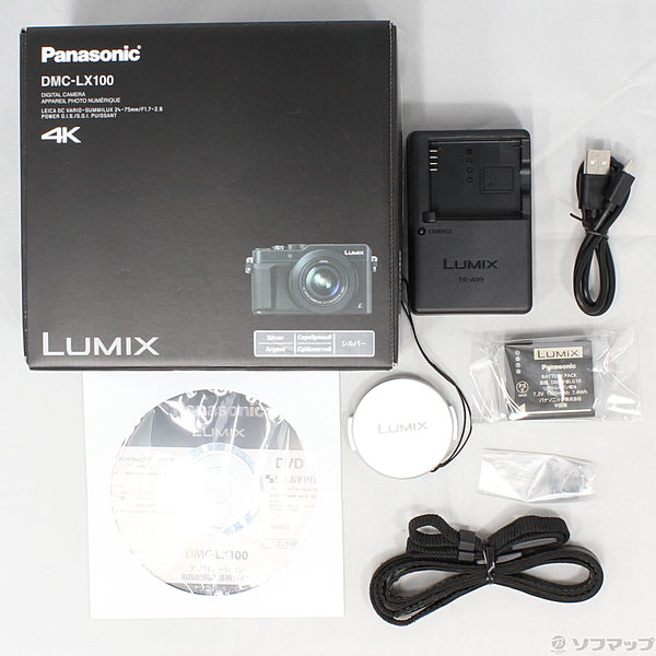 中古】LUMIX DMC-LX100-S (1280万画素/3.1倍/シルバー/SDXC 中古】LUMIX DMC-LX100-S (1280万画素/3.1倍/シルバー/SDXC