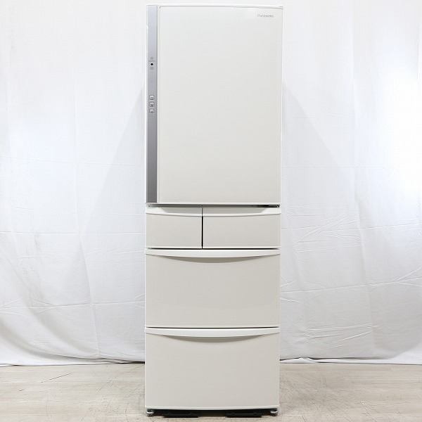 パナソニック　冷凍冷蔵庫　NR-EV41S5 中古品 中古】〔展示品〕 NR-EV41S5-W (2019年モデル) [2133025739179