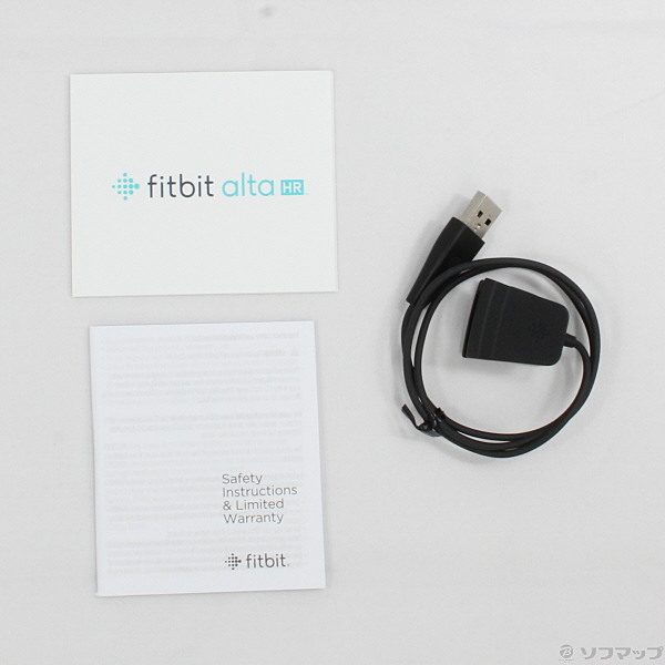 中古】〔展示品〕 Fitbit Alta HR Lサイズ FB408SGYL-CJK ブルーグレー