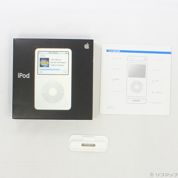 中古】iPod第5.5世代 HDD30GB ホワイト MA444J／A