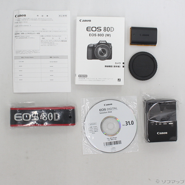 〔展示品〕 EOS 80D (W) ボディ ブラック (2420万画素／SDXC) ◇05/14(木)値下げ！