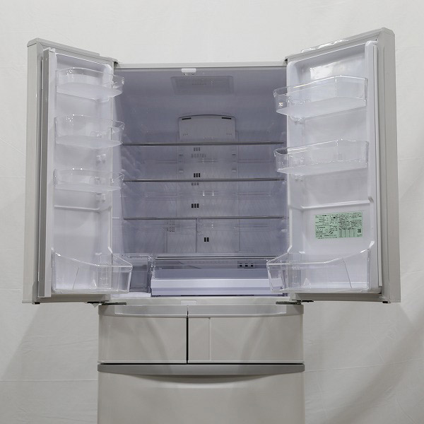 中古】〔展示品〕 R-F51M4-W 冷蔵庫 パールホワイト [6ドア／観音開き