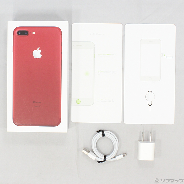 中古】iPhone7 Plus 256GB プロダクトレッド MPRE2J／A SIMフリー ◇06