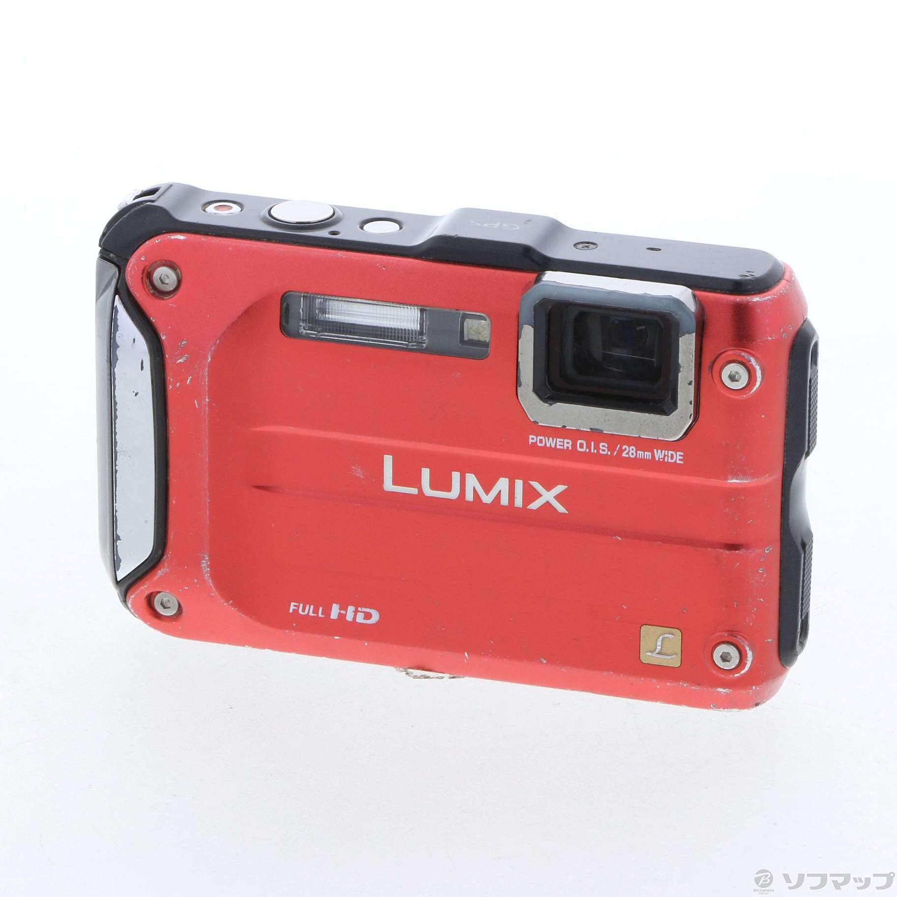 中古】セール対象品 LUMIX DMC-FT3-R (1210万画素／4.6倍／スパーキー