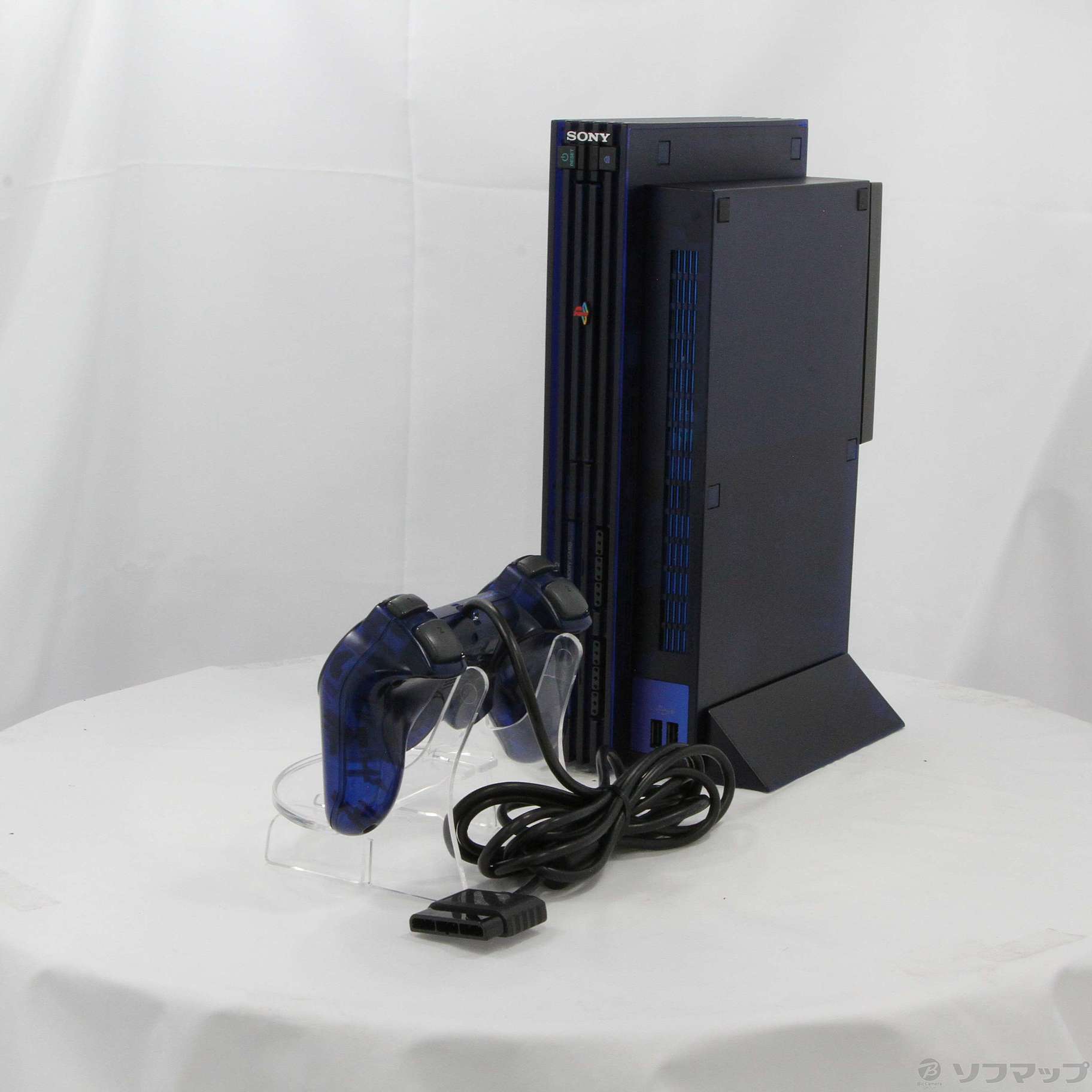 福袋 PS2 縦置きスタンド オーシャンブルー SCPH-10040 SONY製 i9tmg