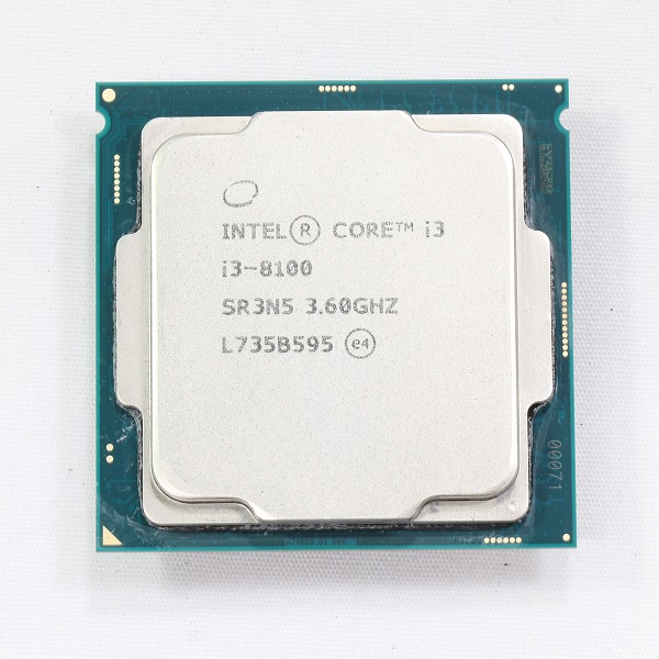 ジャンクCPU　Core i3 8100　LGA1151