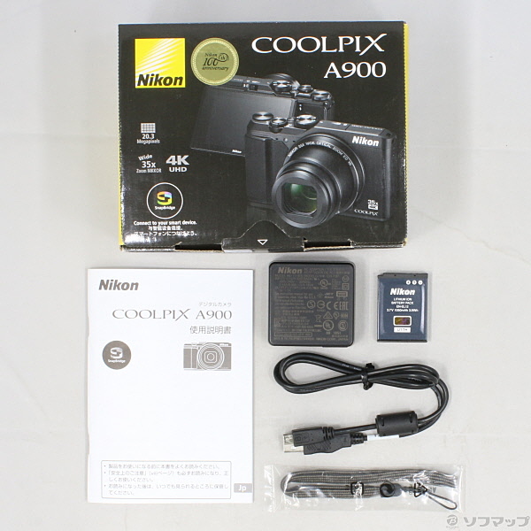 中古】COOLPIX A900BK (2029万画素／35倍／ブラック／SDXC