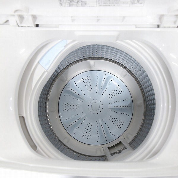 〔展示品〕 全自動洗濯機 AQW-S50HBK-FS フロストシルバー ［洗濯5.0kg ／乾燥機能無 ／上開き］