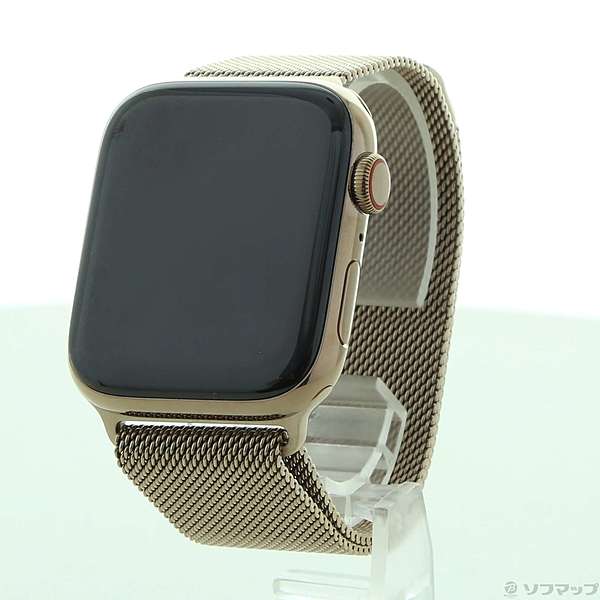 〔展示品〕 Apple Watch Series 4 GPS + Cellular 44mm ゴールドステンレススチールケース ゴールドミラネーゼループ