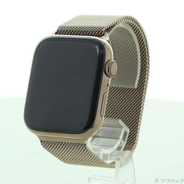 中古】〔展示品〕 Apple Watch Series 4 GPS + Cellular 44mm ゴールド 