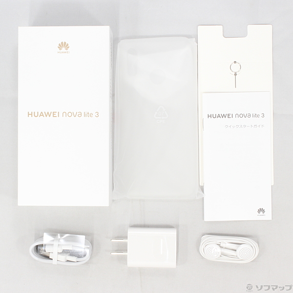 中古】セール対象品 HUAWEI nova lite3 32GB ミッドナイトブラック ...