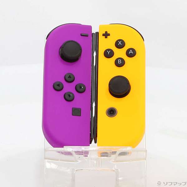 中古】Nintendo Switch Joy-Con (L) ネオンパープル ／ (R) ネオン 