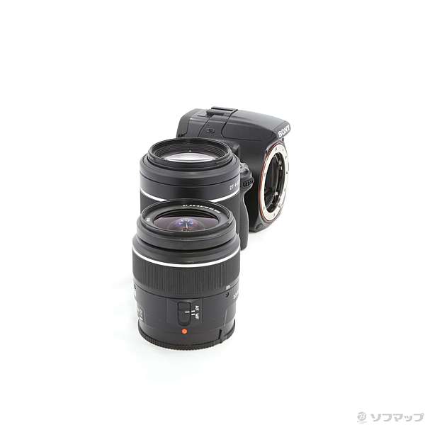 中古】α55 (SLT-A55VY) ダブルズームレンズキット (1620万画素／SDXC