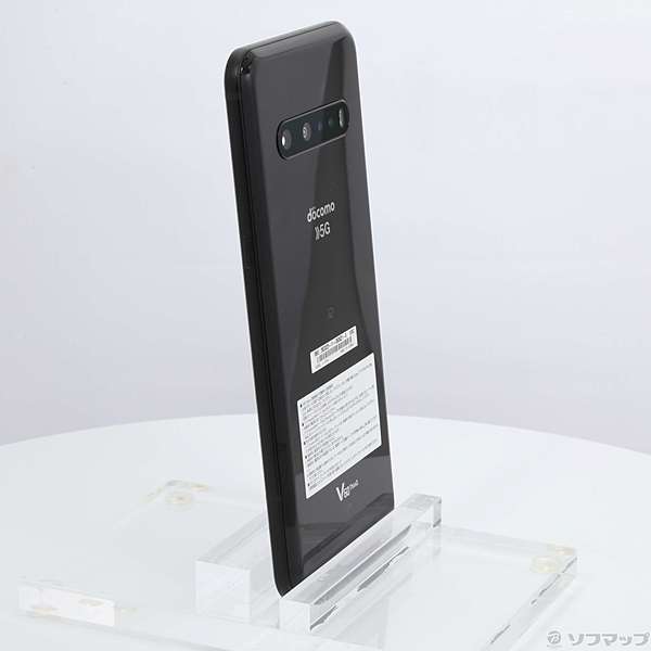 中古】LG V60 ThinQ 5G 128GB ザ ブラック L-51A docomo