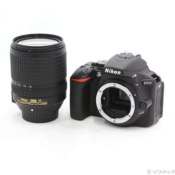 中古】NIKON D5500 18-140 VR レンズキット ブラック (2416万画素