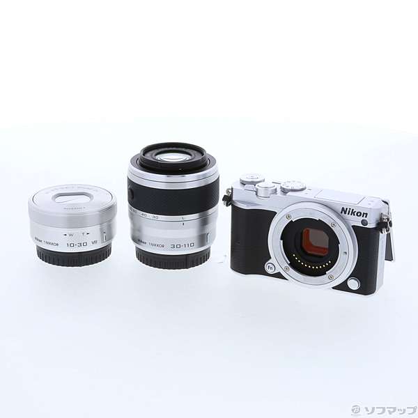中古】Nikon 1 J5 ダブルズームレンズキット (2081万画素／シルバー ...