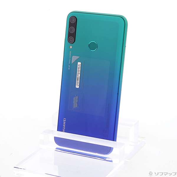 中古】P40 lite E 64GB オーロラブルー P40LITEE／BL SIMフリー