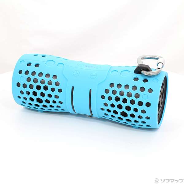 中古】〔展示品〕 OWL-BTSPWP02-LB Bluetoothスピーカー ライトブルー