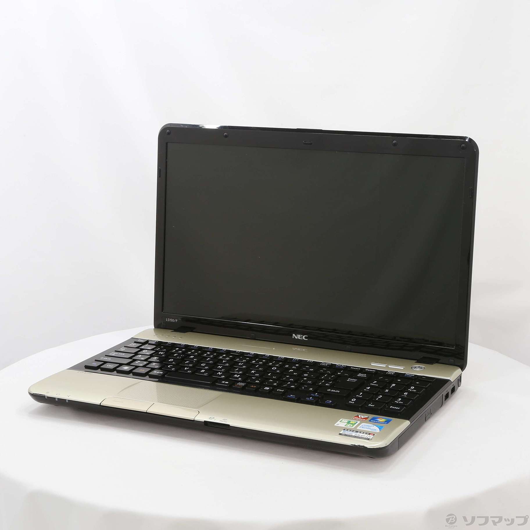 中古】格安安心パソコン LaVie S PC-LS150F26G シャンパン