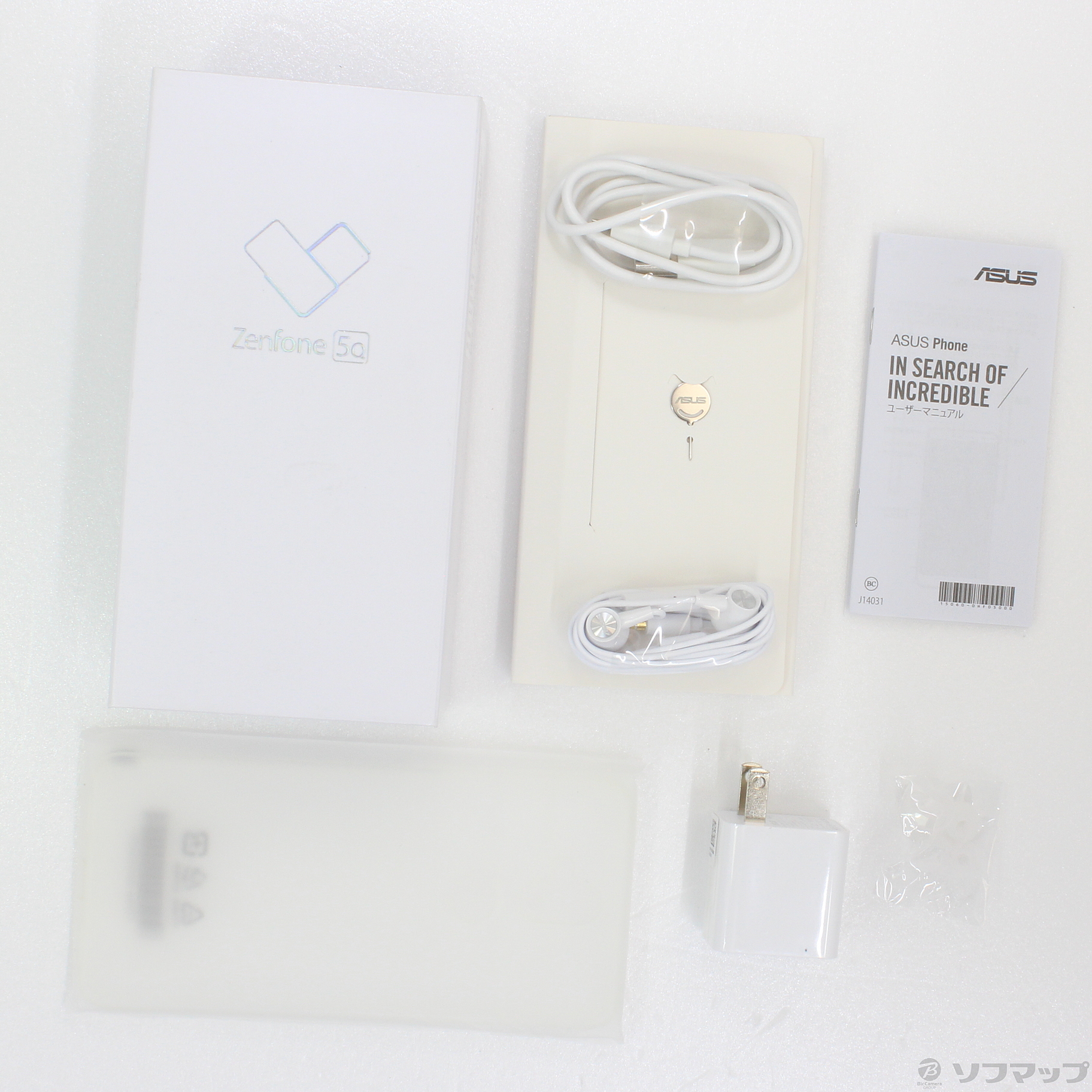 中古】ZenFone 5Q 64GB ムーンライトホワイト ZC600KL-WH64S4