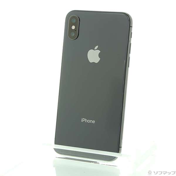 中古】iPhoneX 64GB スペースグレイ MQAX2J／A SoftBank