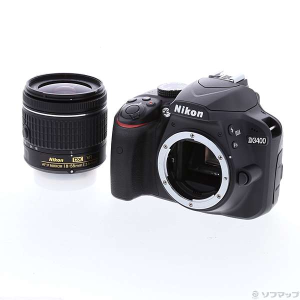 中古】D3400 18-55VR レンズキット ブラック [2133027129336] - リコレ