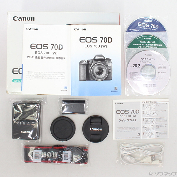 中古】EOS 70D(W) EF-S18-135 IS STM レンズキット (2020万画素／SDXC