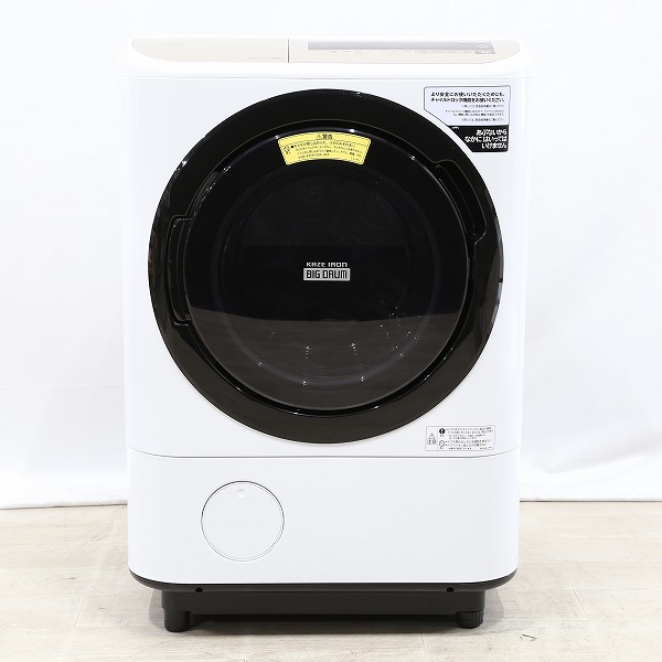 中古】〔展示品〕 ドラム式洗濯乾燥機 BD-NV120EL-W ホワイト ［洗濯12.0kg ／乾燥6.0kg ／ヒーター乾燥(水冷・除湿タイプ)  ／左開き］ [2133027195751] - リコレ！|ビックカメラグループ ソフマップの中古通販サイト