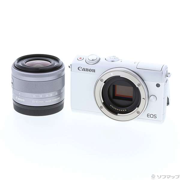 中古】EOS M100 EF-M15-45 IS STM レンズキット (ホワイト