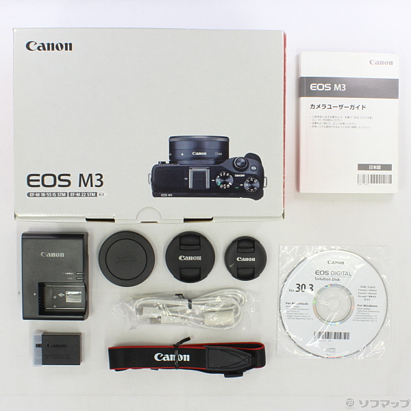 中古】EOS M3 ダブルレンズキット WH (2420万画素／SDXC／ホワイト) [2133027288194] -  リコレ！|ビックカメラグループ ソフマップの中古通販サイト