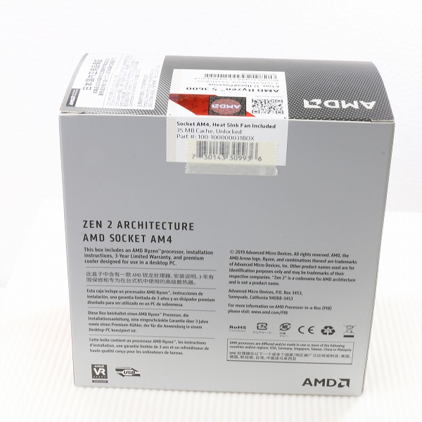 中古】Ryzen 5 3600 〔3.6GHz／SOCKET AM4〕 ◇02/11(金)値下げ