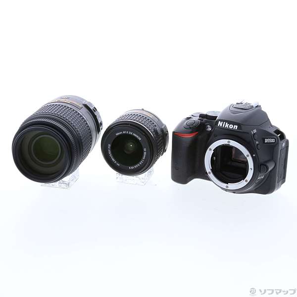 中古】NIKON D5500 ダブルズームキット ブラック (2416万画素／SDXC