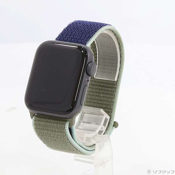 Apple Watch Series 5 GPS 40mm スペースグレイアルミニウムケース カーキスポーツループ